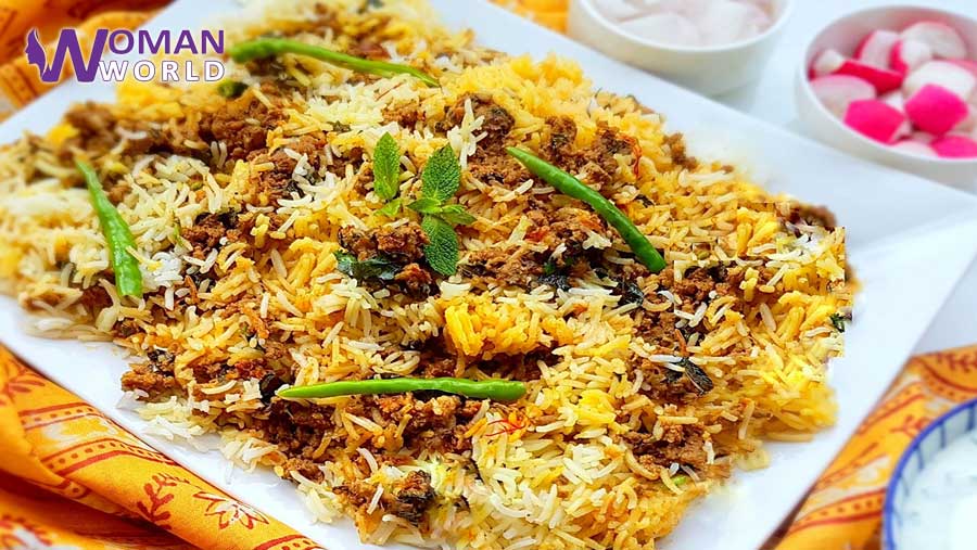 آج افطار میں پکوڑے سموسے کی جگہ بنائیں مزیدار حیدارآبادی قیمہ بریانی، جو کھائے دیوانہ ہوجائے