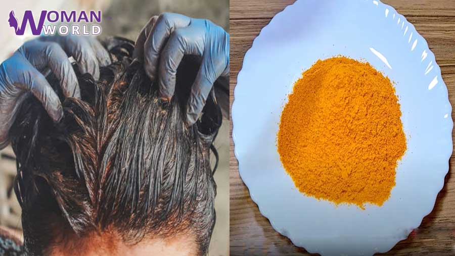 نہ پارلر کی جھنجھٹ نہ ڈائی کا خرچہ۔۔ تھوڑی سی ہلدی سے بال کیسے کریں؟ جانیں بغیر کیمیکل کے بال سیاہ کرنے کا آسان طریقہ